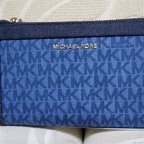 money clip wallet michael kors|Michael Kors denim wallet.